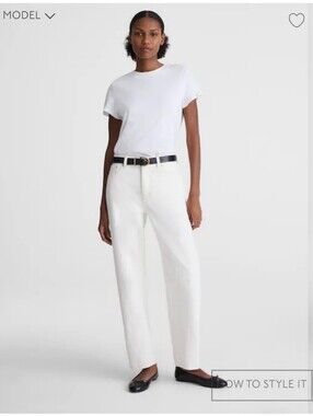 NWT Madewell Women's The Darted Barrel-Leg Jean Sz 26 $148 vintage canvas Rigid